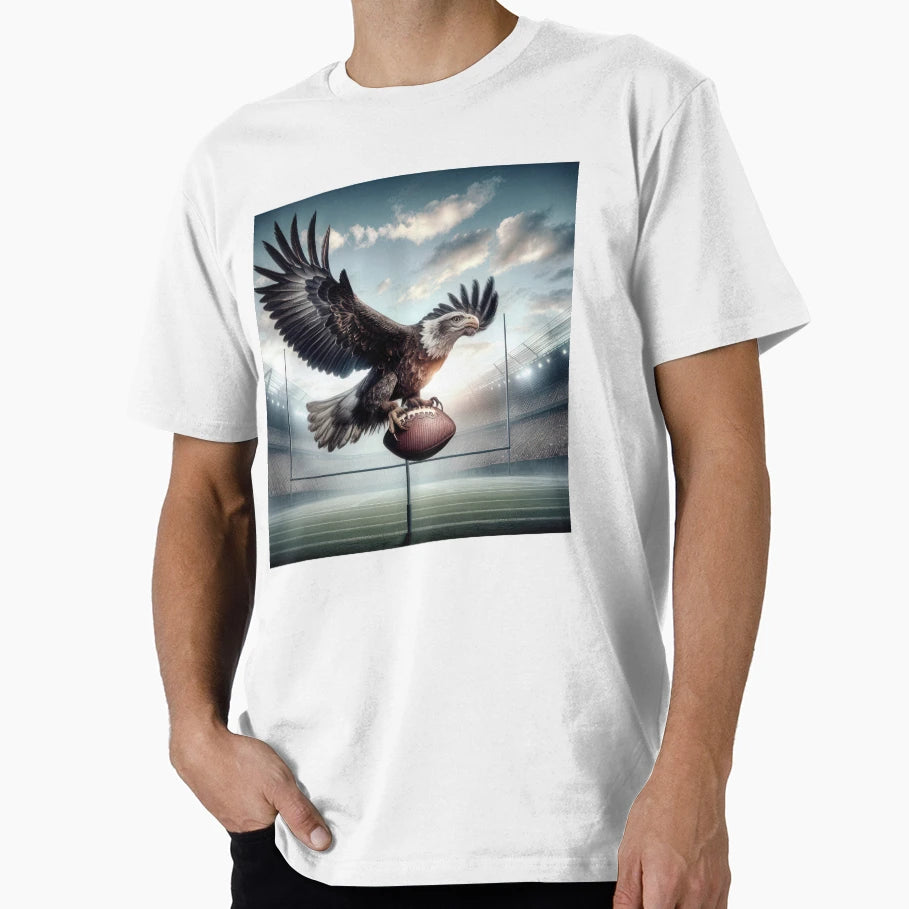 Eagle Scoring Touchdown T-Shirt - Fun Novelty Design Men Women - T-Shirt, Sweatshirt, Hoodie