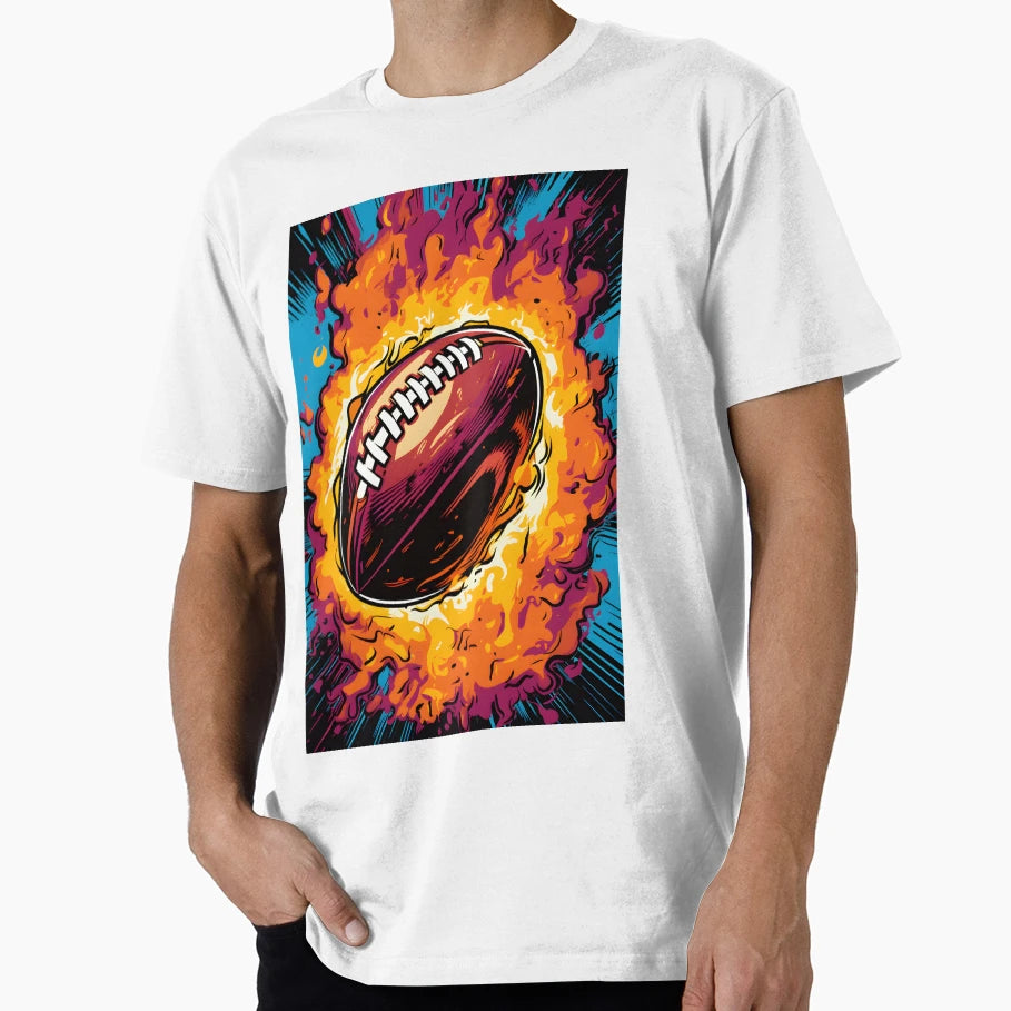 Football Pop Art T-Shirt - Graphic Print for Adults - T-Shirt, Sweatshirt, Hoodie