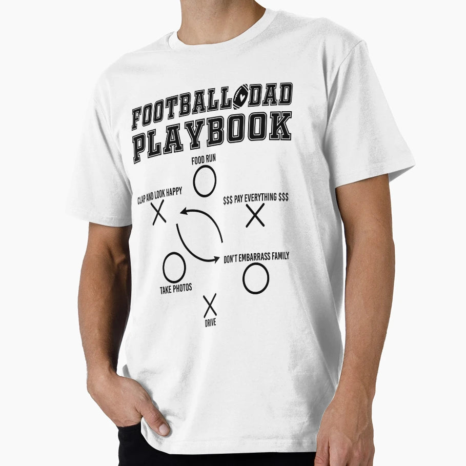 Football Dad Playbook Funny Game Day T-Shirt - Fun Novelty Design Unisex - T-Shirt, Sweatshirt, Hoodie