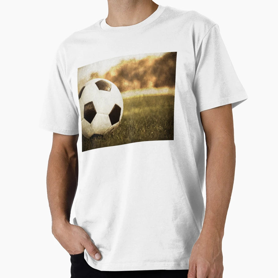 Soccer Ball Grass T-Shirt - Unique Graphic Unisex - T-Shirt, Sweatshirt, Hoodie