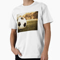 Soccer Ball Grass T-Shirt - Unique Graphic Unisex - T-Shirt, Sweatshirt, Hoodie