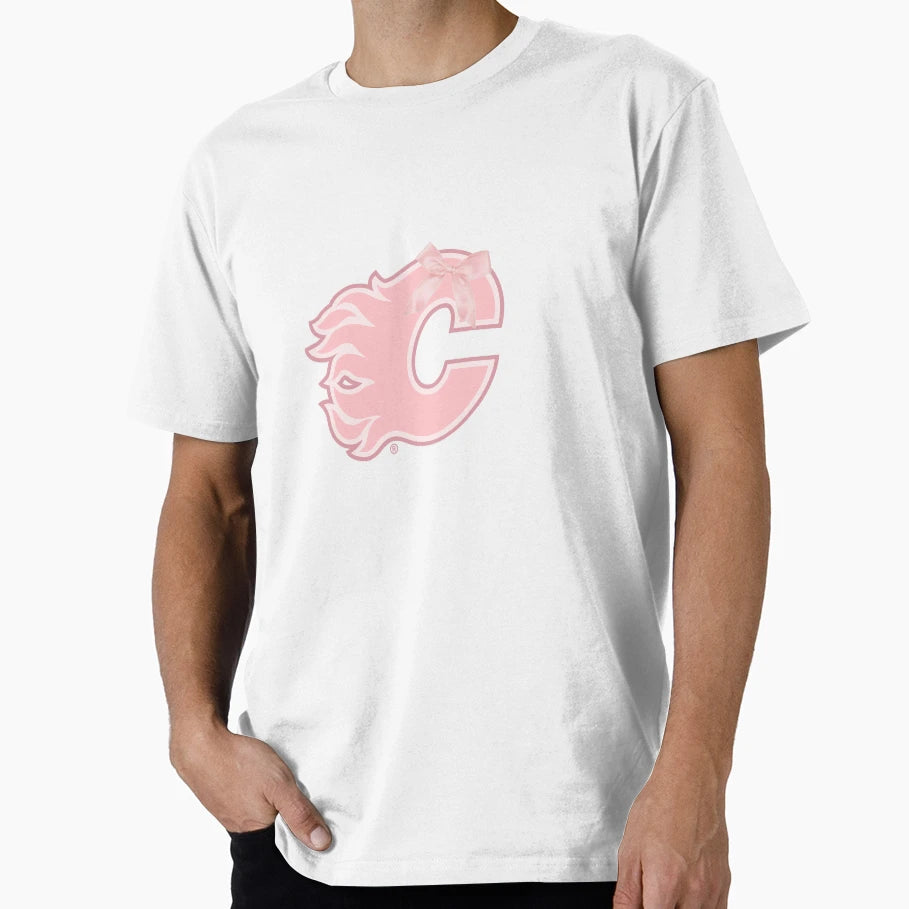 Coquette Calgary Flames Logo T-Shirt - Custom Art Print Men Women - T-Shirt, Sweatshirt, Hoodie
