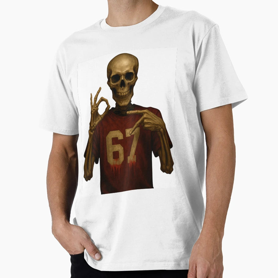 Skeleton 67 Halloween Spirit T-Shirt - Unique Graphic for Adults - T-Shirt, Sweatshirt, Hoodie