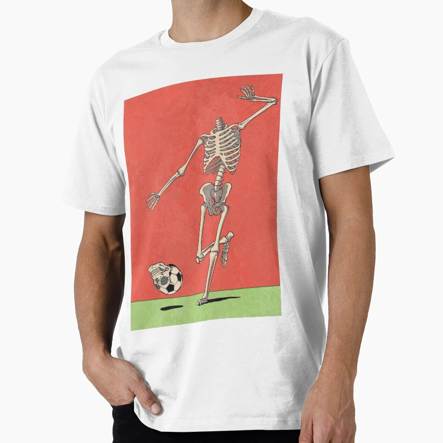 Skull Football T-Shirt - Aesthetic Graphic for Adults - T-Shirt, Sweatshirt, Hoodie