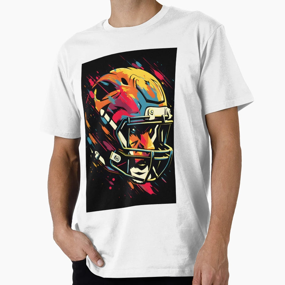 Football Helmet Pop Art T-Shirt - Casual Everyday Wear Unisex - T-Shirt, Sweatshirt, Hoodie