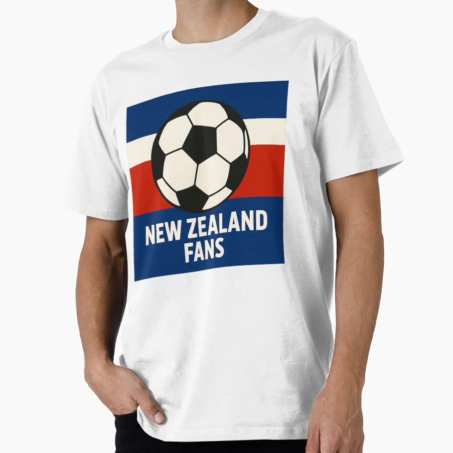 Soccer World Cup Fans New Zealand T-Shirt - Trendy Graphic Men Women - T-Shirt, Sweatshirt, Hoodie