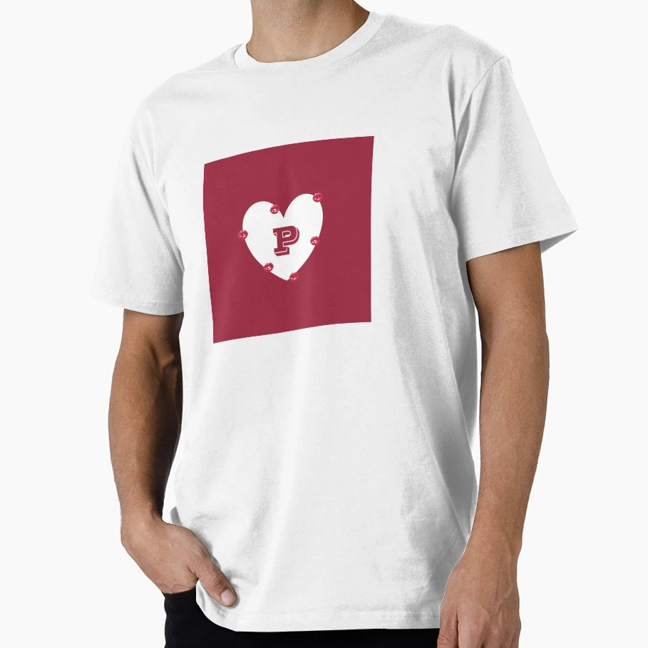 Valentine Gift Letter P T-Shirt - Minimalist Print Unisex - T-Shirt, Sweatshirt, Hoodie