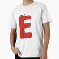 Initials E T-Shirt - Minimalist Print for Adults - T-Shirt, Sweatshirt, Hoodie