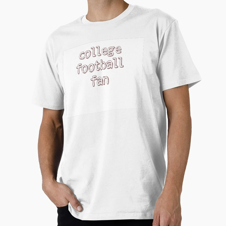 College Football Fan Lettering T-Shirt - Trendy Graphic for Adults - T-Shirt, Sweatshirt, Hoodie