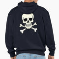 Skull And Crossbones Halloween Gothic Hoodie - Minimalist Print Unisex - T-Shirt, Sweatshirt, Hoodie