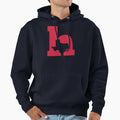 Lowercase H Red Hoodie - Trendy Graphic for Adults - T-Shirt, Sweatshirt, Hoodie