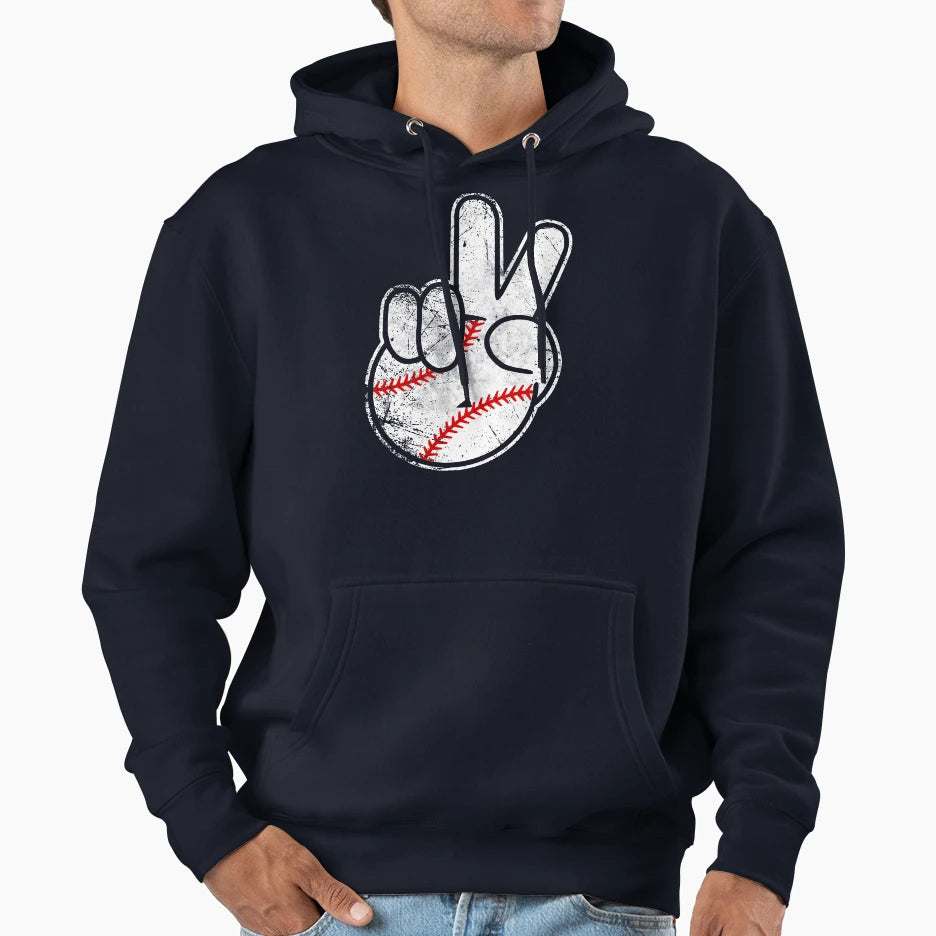 Baseball Is Life Hoodie - Minimalist Print Men Women - T-Shirt, Sweatshirt, Hoodie