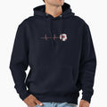 Football Heart Hoodie - Fun Novelty Design Men Women - T-Shirt, Sweatshirt, Hoodie