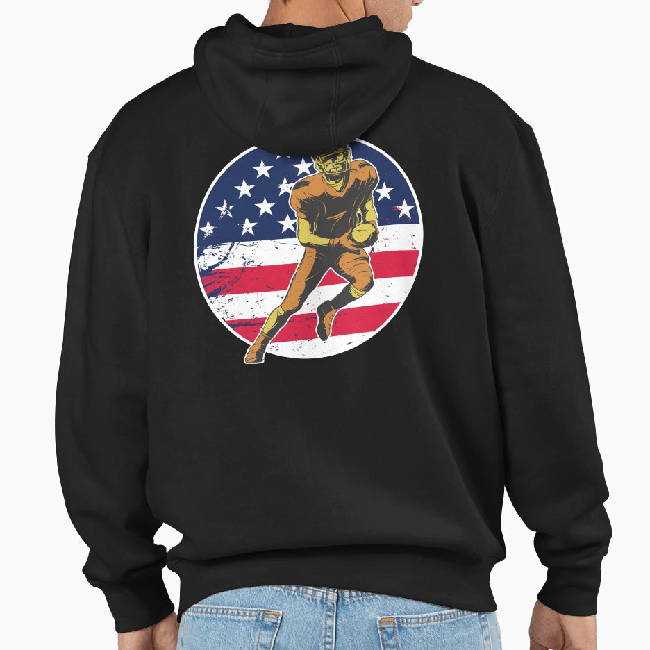 Football Quarterback Hoodie - Trendy Graphic for Adults - T-Shirt, Sweatshirt, Hoodie