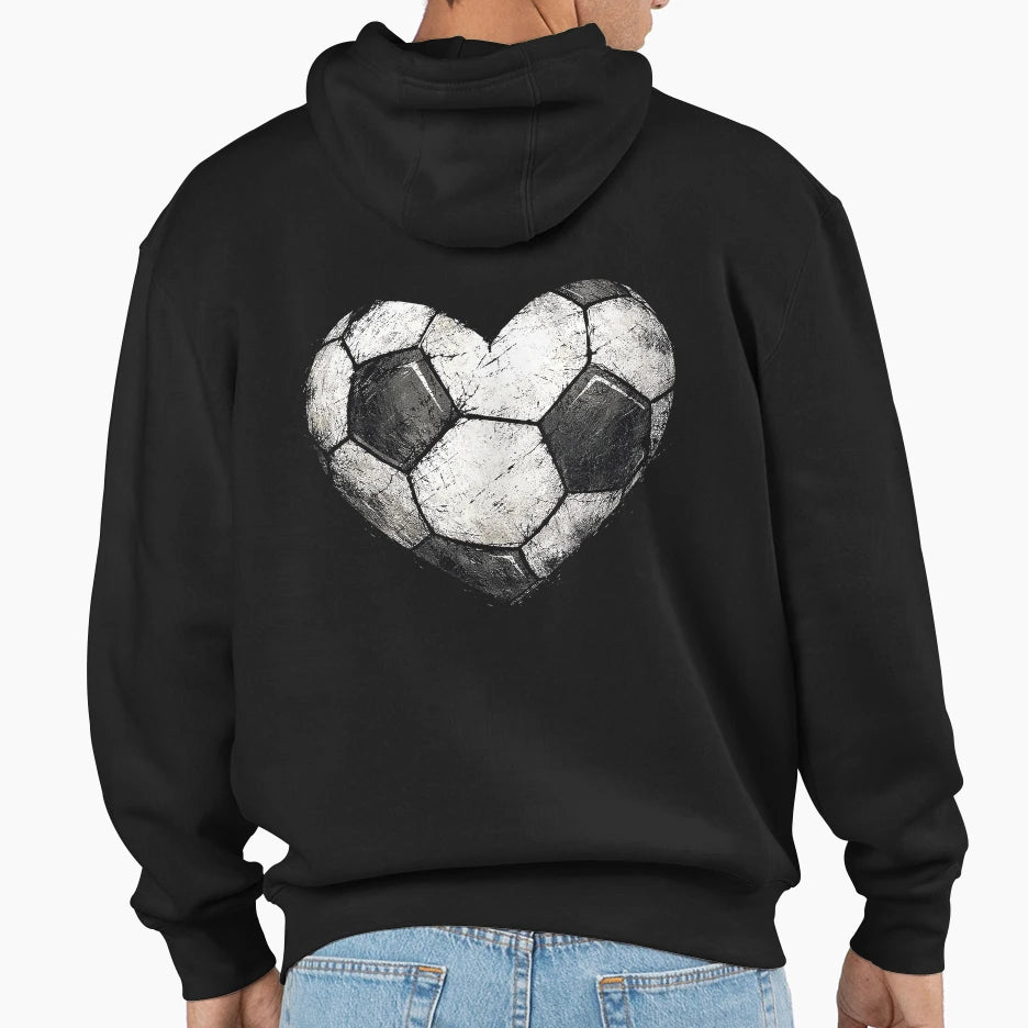 My Soccer Heart My Kind Love Hoodie - Streetwear Style Unisex - T-Shirt, Sweatshirt, Hoodie