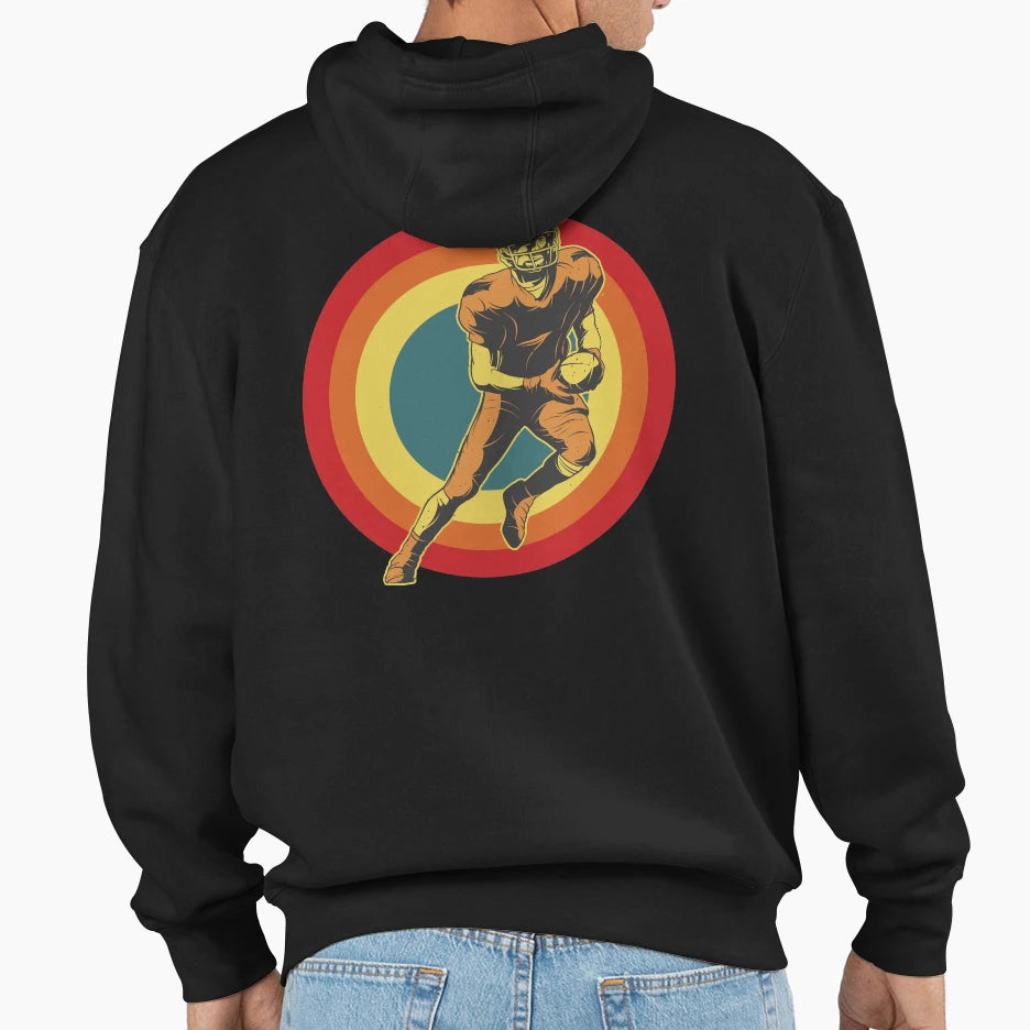 Football Quarterback Hoodie - Minimalist Print Men Women - T-Shirt, Sweatshirt, Hoodie