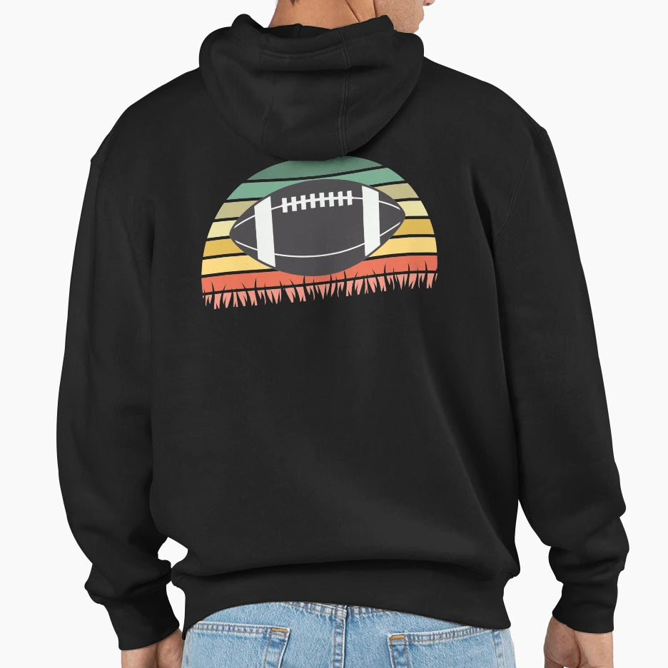 Football Hoodie - Minimalist Print for Adults - T-Shirt, Sweatshirt, Hoodie
