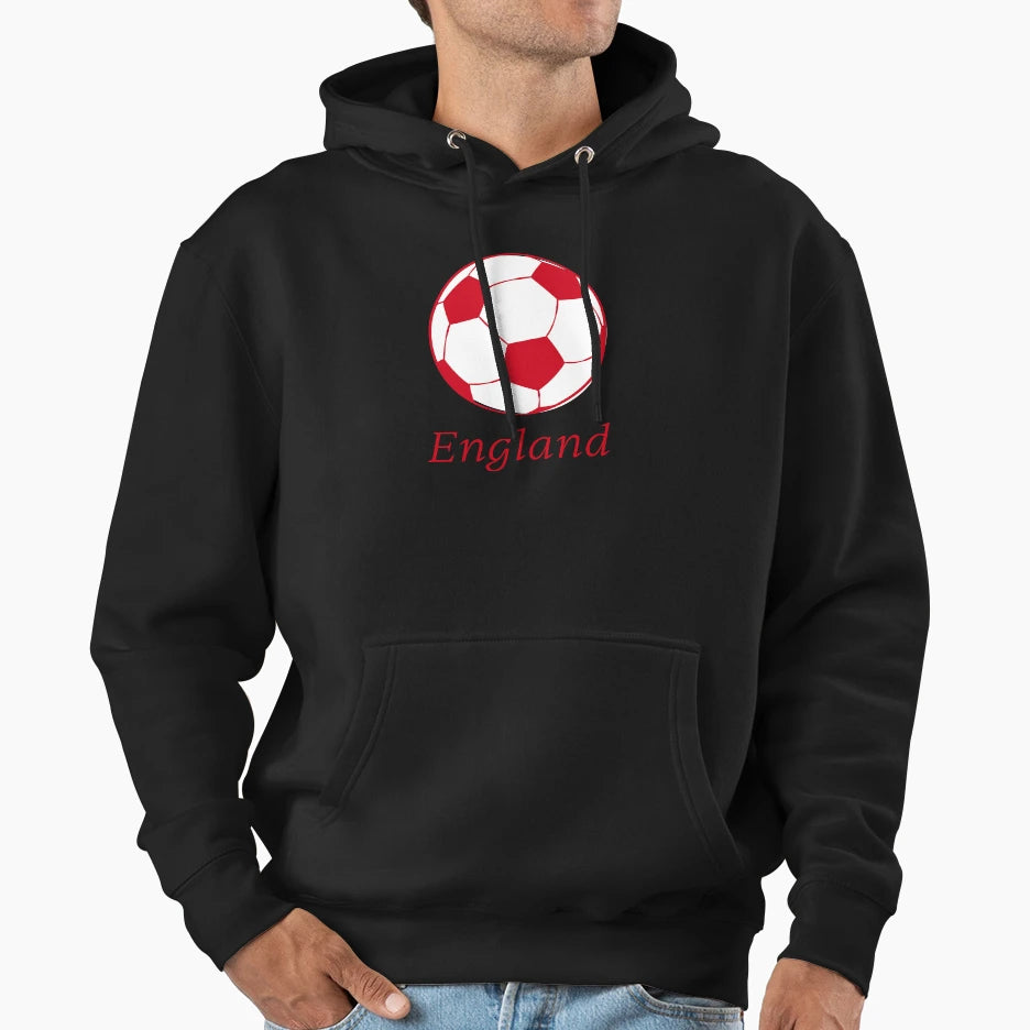 Football Fans England Hoodie - Fun Novelty Design Unisex - T-Shirt, Sweatshirt, Hoodie