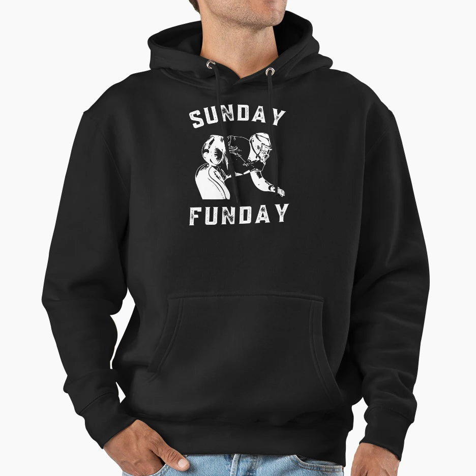 Sunday Funday Superbowl Artistic T-Shirt - Minimalist Print for Adults - T-Shirt, Sweatshirt, Hoodie