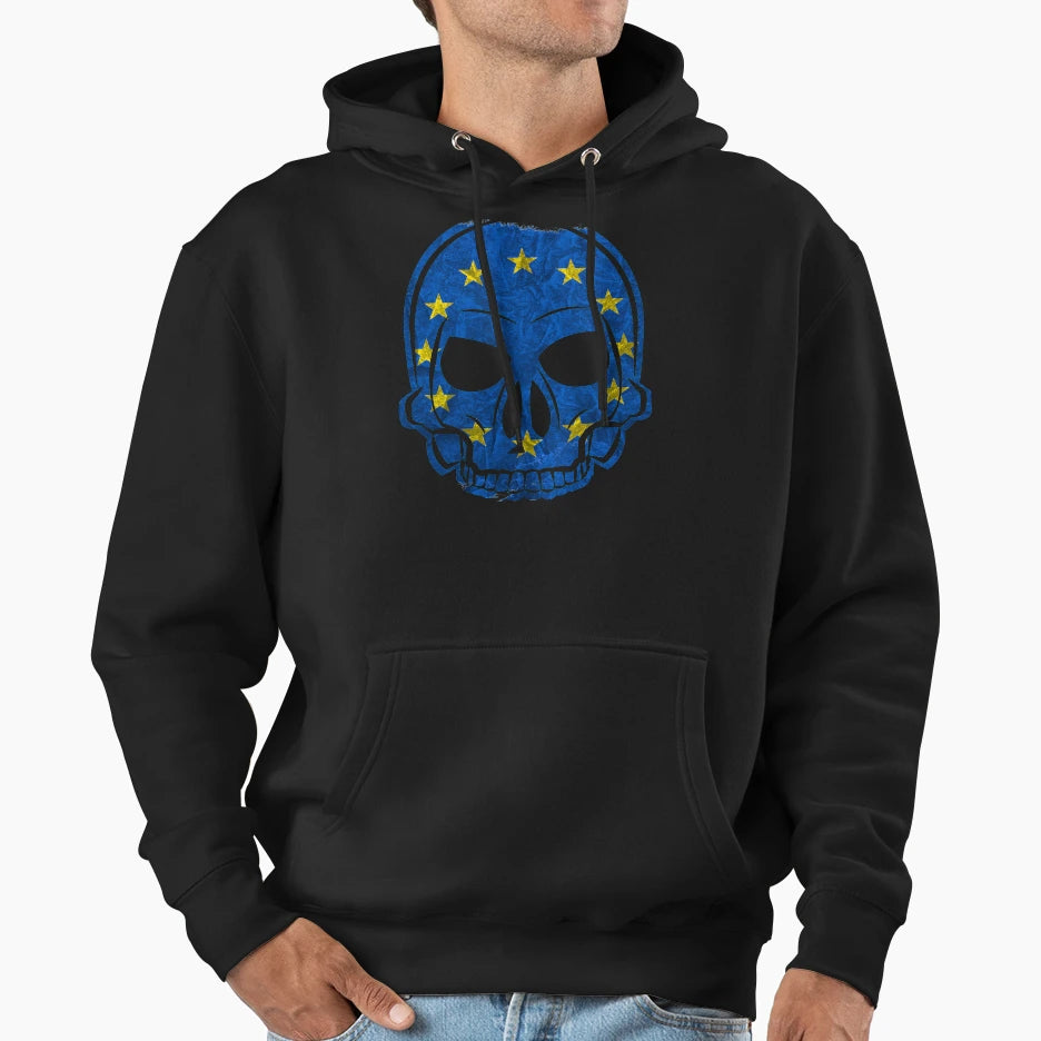 Europe Skull Hoodie - Trendy Graphic Unisex - T-Shirt, Sweatshirt, Hoodie