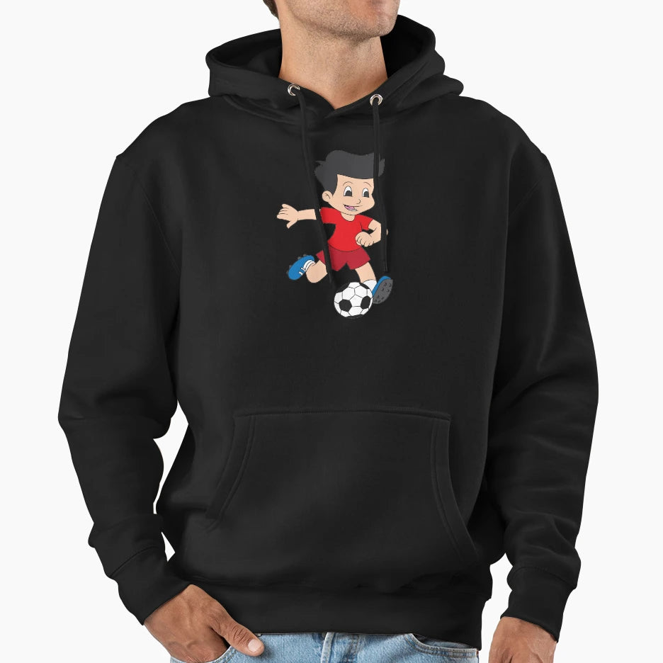 Football Soccer Footballer Hoodie - Fun Novelty Design for Adults - T-Shirt, Sweatshirt, Hoodie