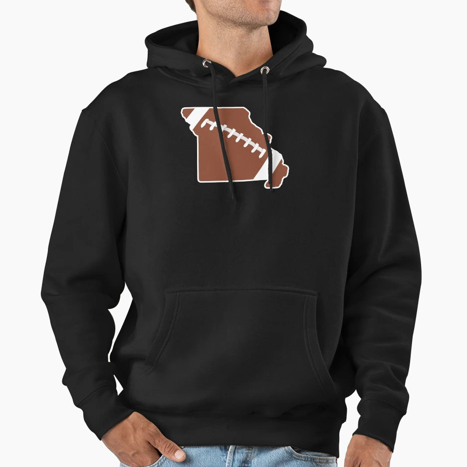Football Missouri Fun Football Lover Gift Hoodie - Unique Graphic Unisex - T-Shirt, Sweatshirt, Hoodie