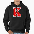 Big Red Letter K Hoodie - Trendy Graphic Men Women - T-Shirt, Sweatshirt, Hoodie