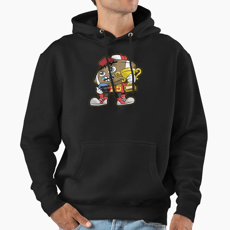 American Football Champion Trophy Son Hoodie - Custom Art Print Men Women - T-Shirt, Sweatshirt, Hoodie