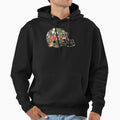 Tropical Floral Football Helmet Hoodie - Casual Everyday Wear for Adults - T-Shirt, Sweatshirt, Hoodie