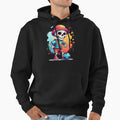 Cartoon Skull Playing Soccer Hoodie - Graphic Print Unisex - T-Shirt, Sweatshirt, Hoodie