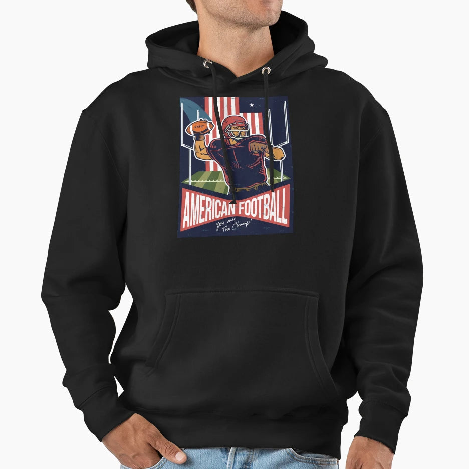 American Football Hoodie - Novelty Apparel Men Women - T-Shirt, Sweatshirt, Hoodie