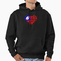 Football American Flag 4Th July Hoodie - Minimalist Print Men Women - T-Shirt, Sweatshirt, Hoodie