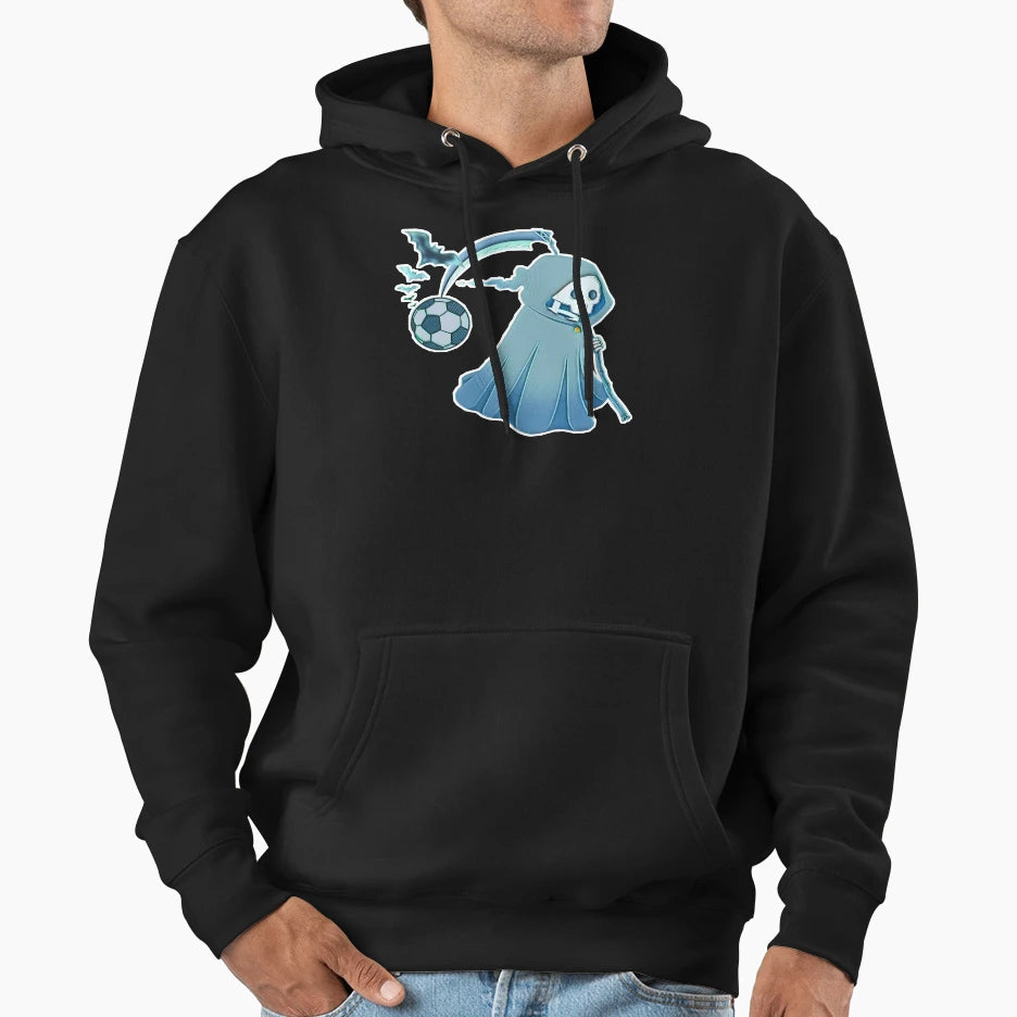 Halloween Soccer Ball Hoodie - Aesthetic Graphic for Adults - T-Shirt, Sweatshirt, Hoodie