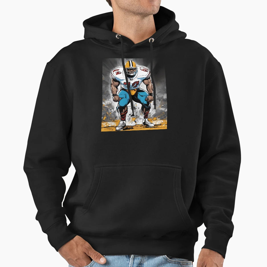 American Football Wide Receiver Hoodie - Novelty Apparel for Adults - T-Shirt, Sweatshirt, Hoodie