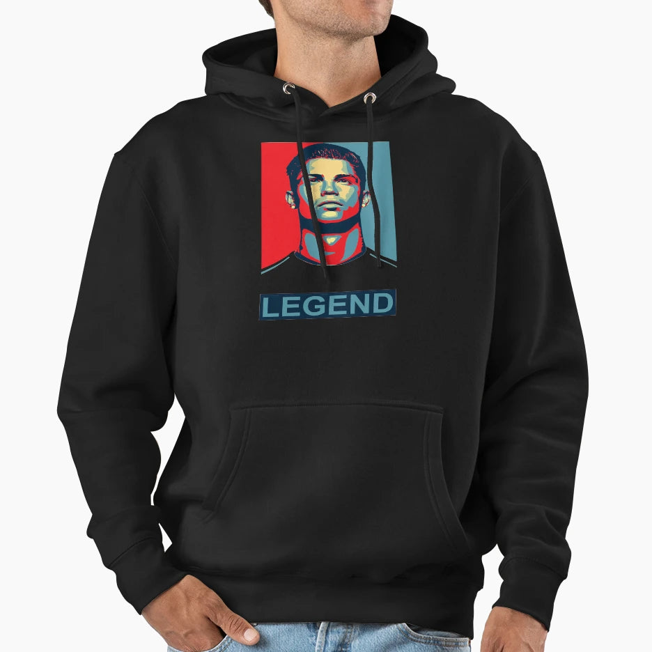 Cristiano Ronaldo Legend Hoodie - Custom Art Print for Adults - T-Shirt, Sweatshirt, Hoodie