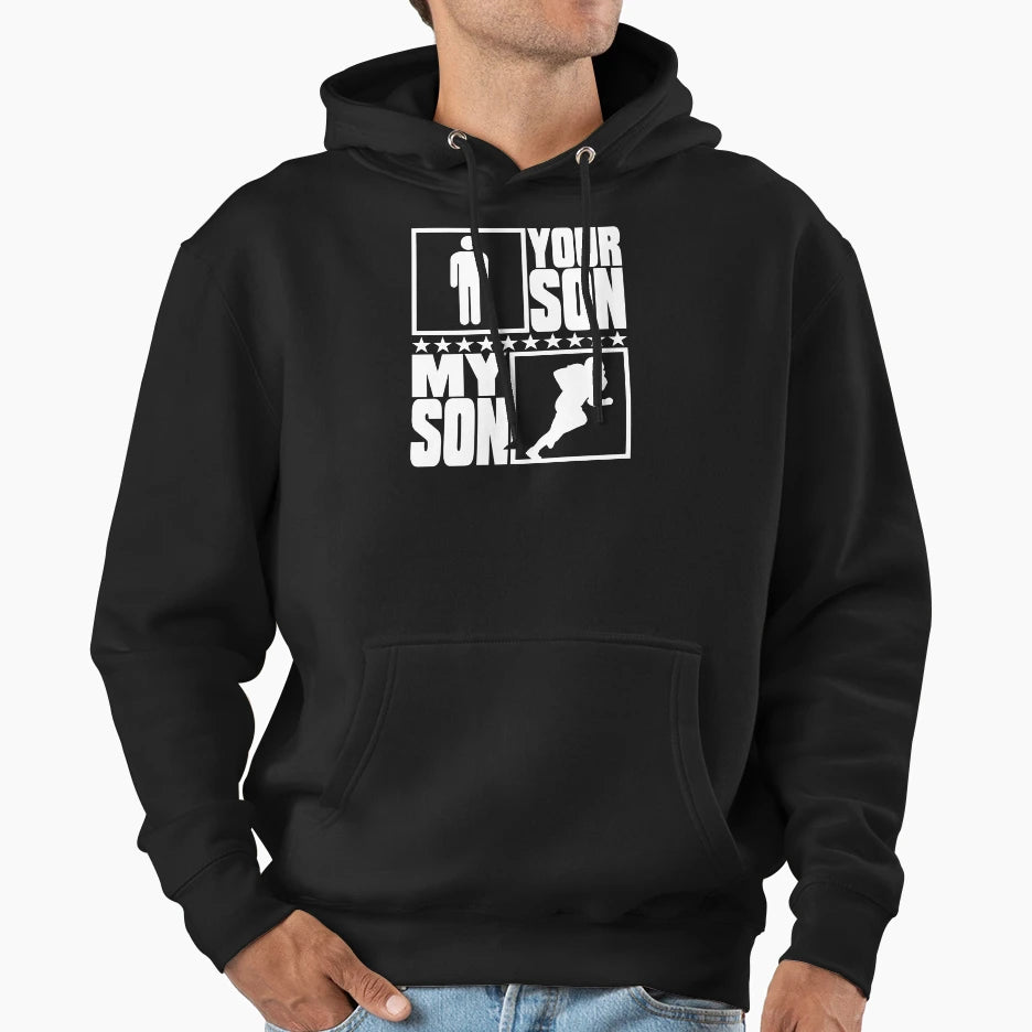 Football Mom And Dad My Son Vs Your Son Hoodie - Minimalist Print Men Women - T-Shirt, Sweatshirt, Hoodie