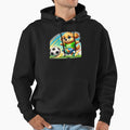 Little Doggo Playing Soccer Hoodie - Fun Novelty Design for Adults - T-Shirt, Sweatshirt, Hoodie