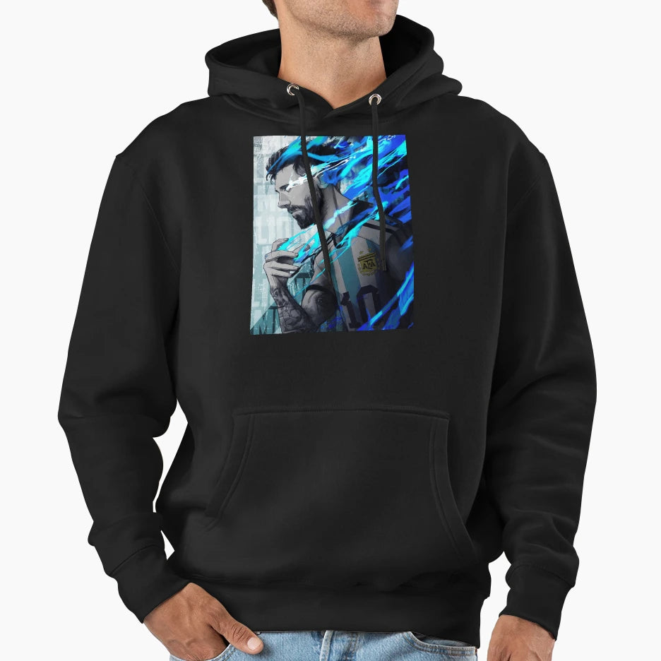 Lionel Messi New Goal Celebration Hoodie - Novelty Apparel Unisex - T-Shirt, Sweatshirt, Hoodie