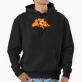 Football Zebra Flame Logo Fire Hoodie - Fun Novelty Design for Adults - T-Shirt, Sweatshirt, Hoodie