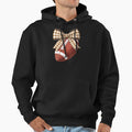 Coquette Bow American Football Autumn Hoodie - Streetwear Style for Adults - T-Shirt, Sweatshirt, Hoodie