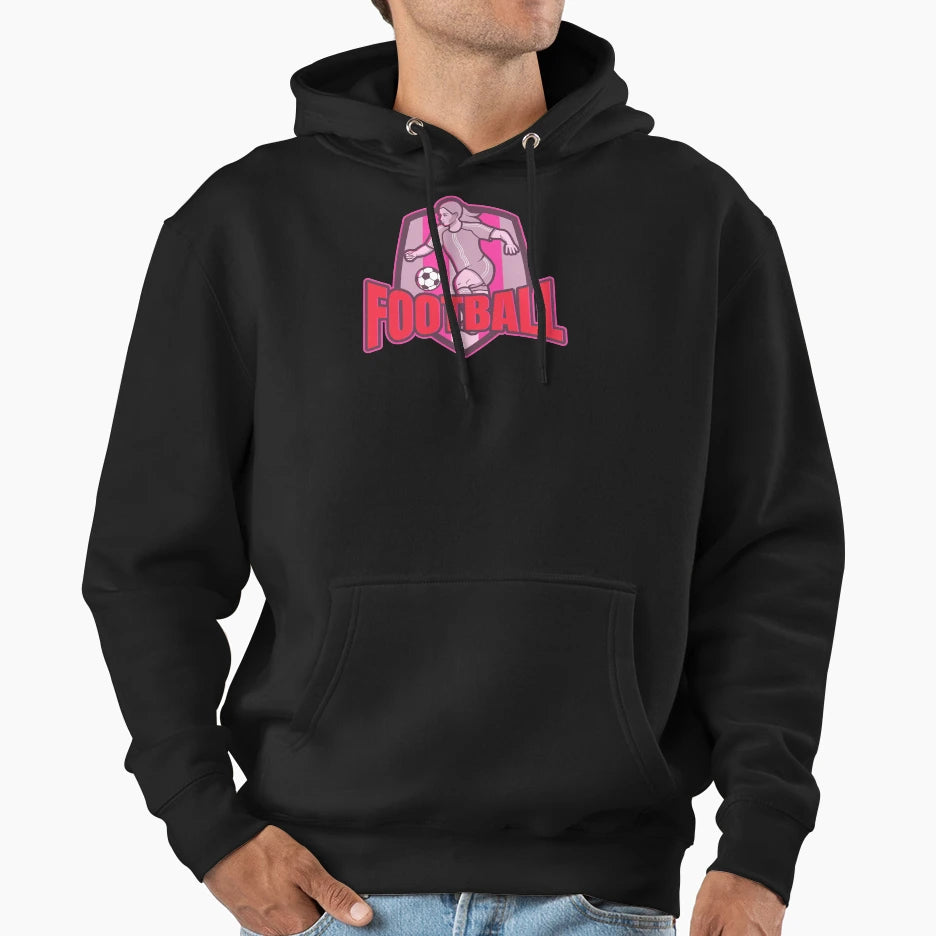 Womens Football Beautiful Game Football Hoodie - Minimalist Print Unisex - T-Shirt, Sweatshirt, Hoodie