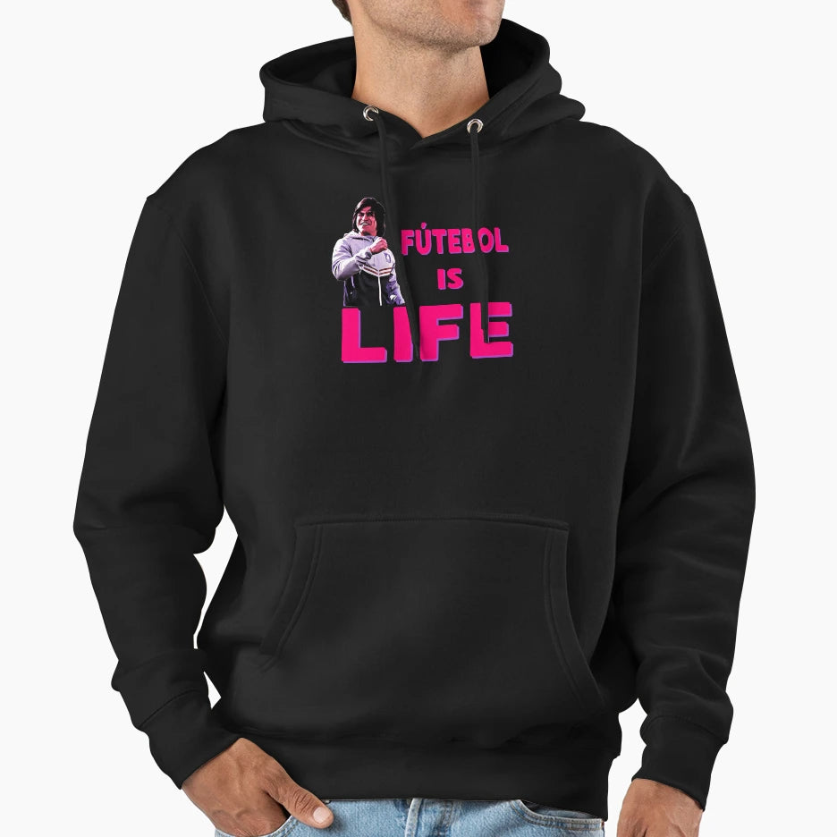 Best Most Important Futbol Is Life Team Hoodie - Trendy Graphic for Adults - T-Shirt, Sweatshirt, Hoodie