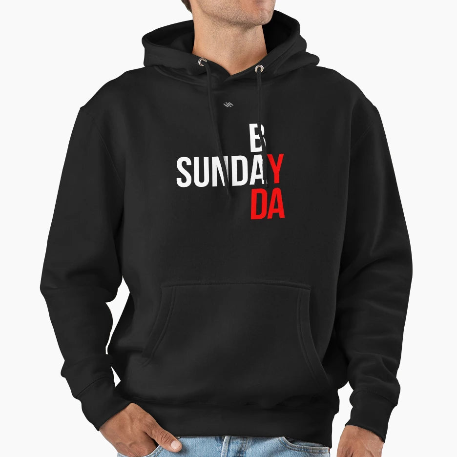 Sunday Badday Hoodie - Minimalist Print for Adults - T-Shirt, Sweatshirt, Hoodie