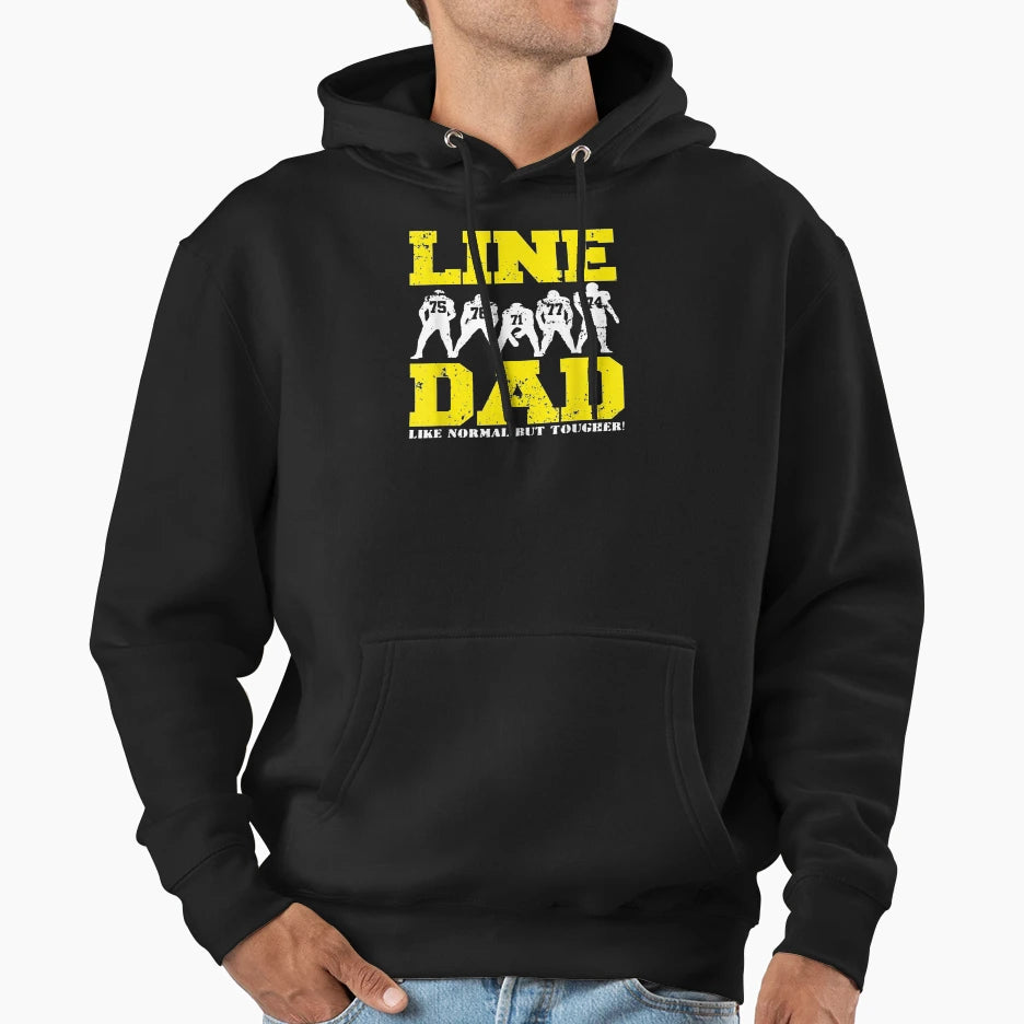 Offensive Lineman Line Hoodie - Casual Everyday Wear Men Women - T-Shirt, Sweatshirt, Hoodie