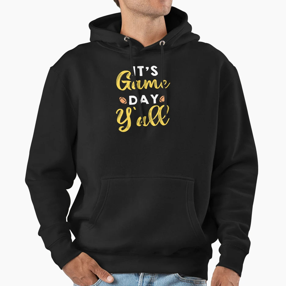 Its Game Day Yall Football Game Day Hoodie - Aesthetic Graphic Men Women - T-Shirt, Sweatshirt, Hoodie