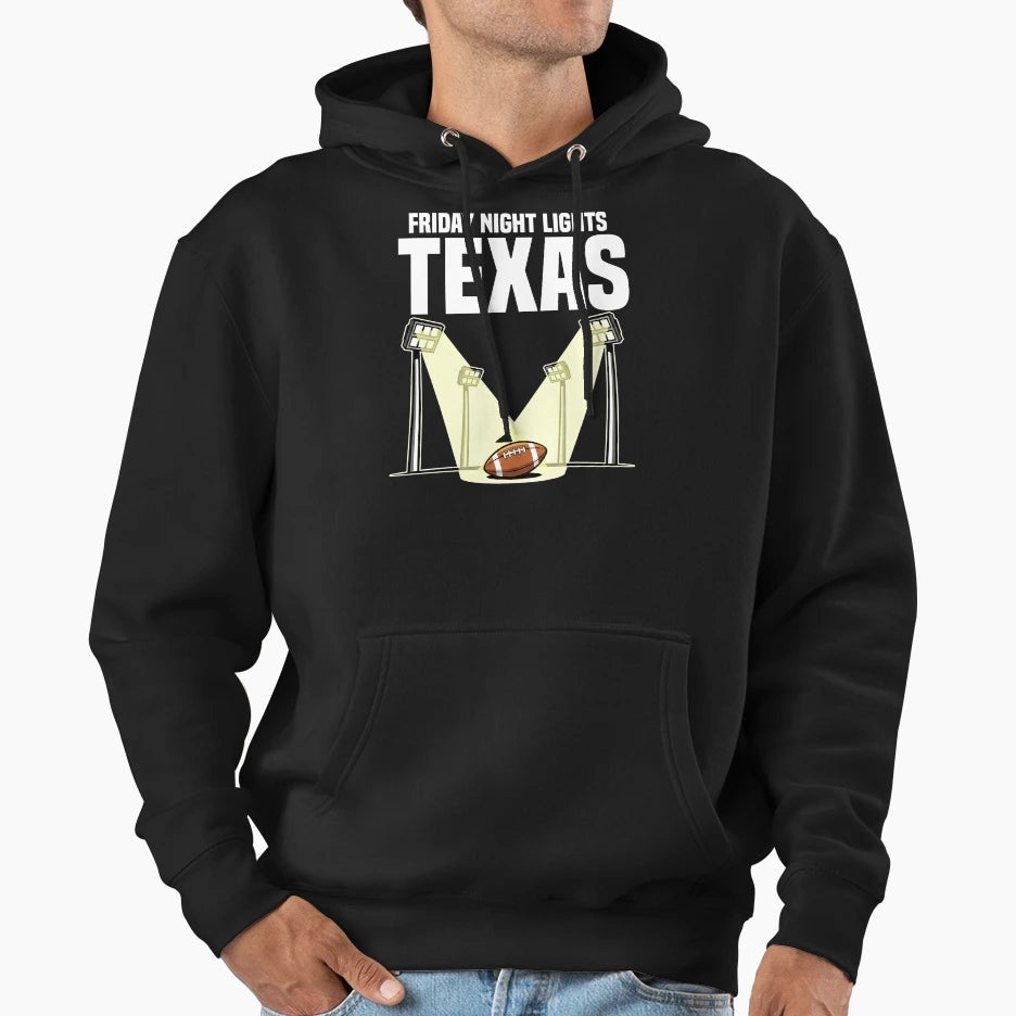 Texas Friday Night Lights Hoodie - Trendy Graphic Unisex - T-Shirt, Sweatshirt, Hoodie