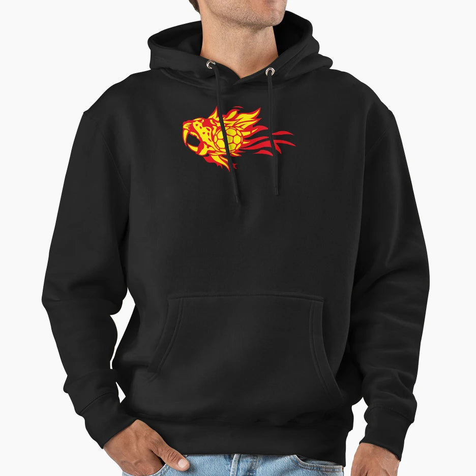 Handball Leopards Flame Logo Fire Hoodie - Fun Novelty Design Men Women - T-Shirt, Sweatshirt, Hoodie