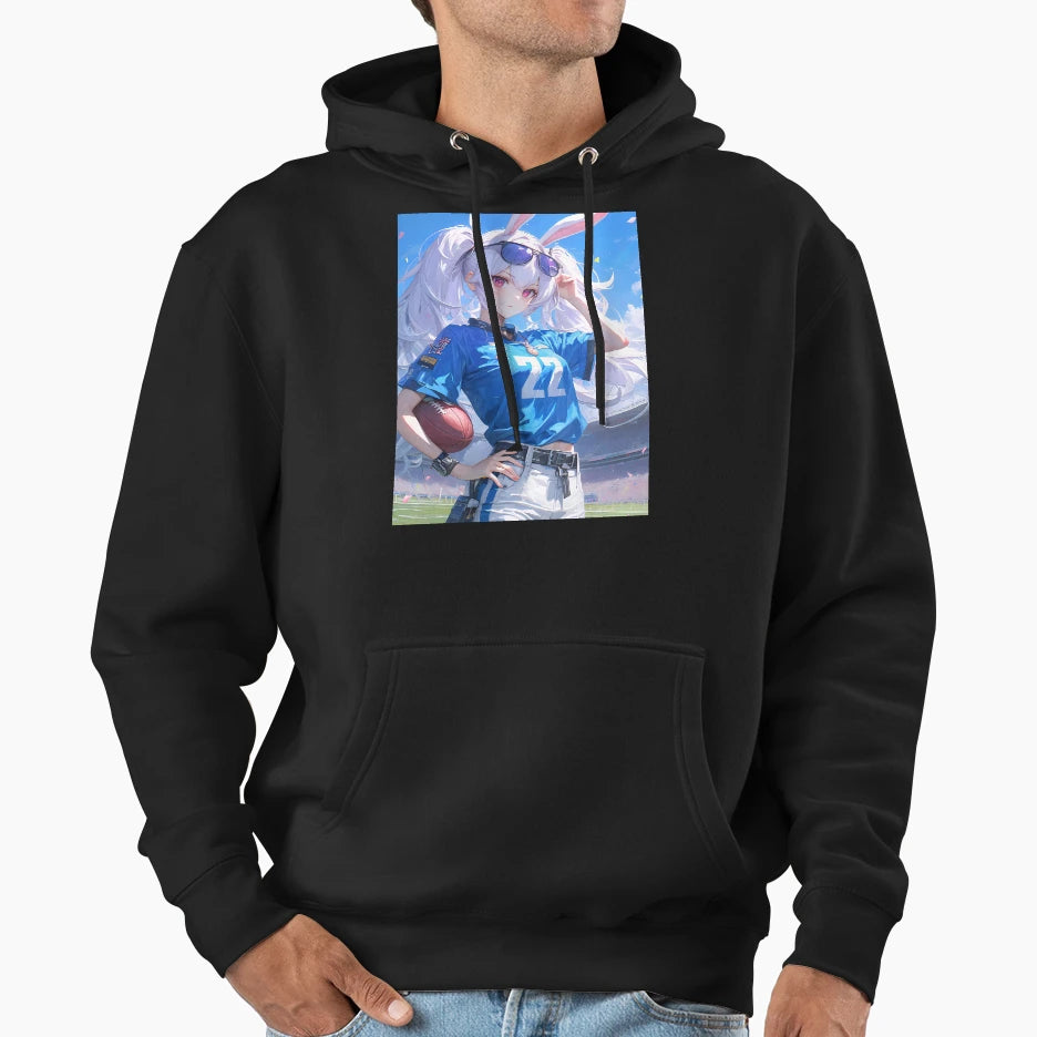 Laffey Azur Lane Tactical Bunny Coach Hoodie - Minimalist Print Men Women - T-Shirt, Sweatshirt, Hoodie