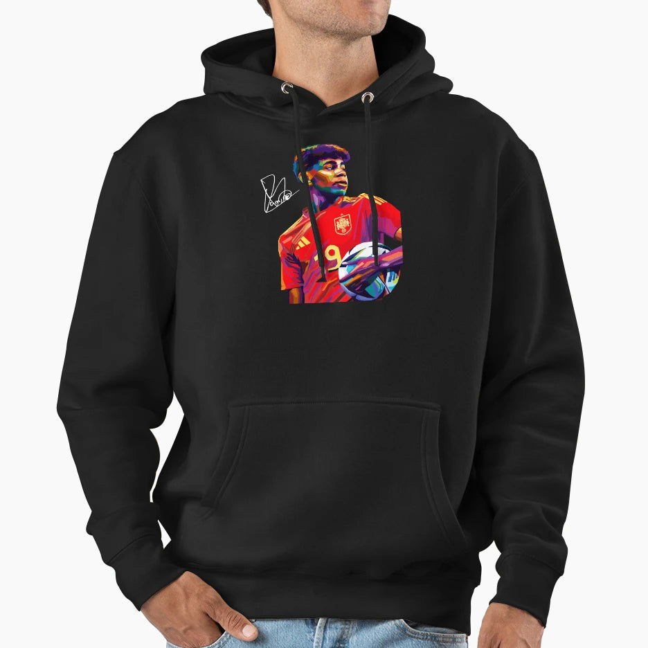 Lamine Yamal Wpap Art Hoodie - Custom Art Print for Adults - T-Shirt, Sweatshirt, Hoodie