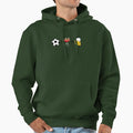 Soccer Bbq Beer Hoodie - Unique Graphic Unisex - T-Shirt, Sweatshirt, Hoodie